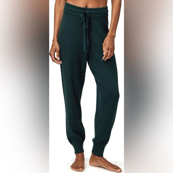 Spiritual Gangster Luxe Essential Rib Joggers size small black nwt in packaging - Picture 1 of 7
